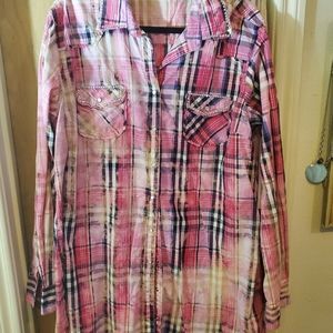 Plus size button up dress/tunic